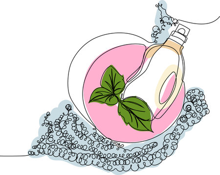 Home cleaning service landing page design concept, illustration of janitors with cleaning tools. Vector illustrationのイラスト素材