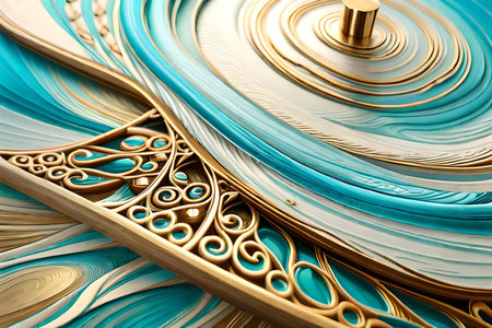 Marble abstract acrylic background. Marbling artwork texture. Agate ripple pattern. gold powder. liquid marble art. color texture. Generate AIの素材