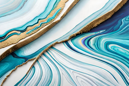 Marble abstract acrylic background. Marbling artwork texture. Agate ripple pattern. Gold powder. liquid marble art. color texture. Generate AIの素材