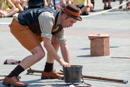 Cracow, Malopolska, Poland - 09/06/2023: Street Theater Festival. International annual event....