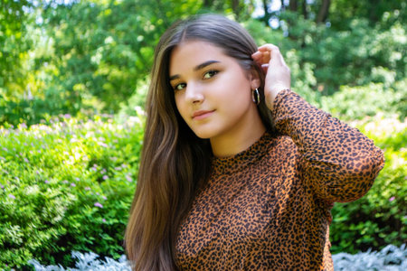 close up portrait of young and tender woman on a feild at sunset. High quality photo