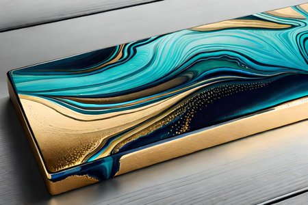 Marble abstract acrylic background. Marbling artwork texture. Digital Illustration Generated AIの素材