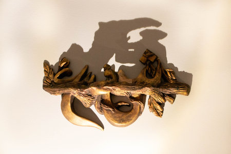 Cute toddler wearing casual clothes playing with a big electric toy car on road. . High quality photoの写真素材