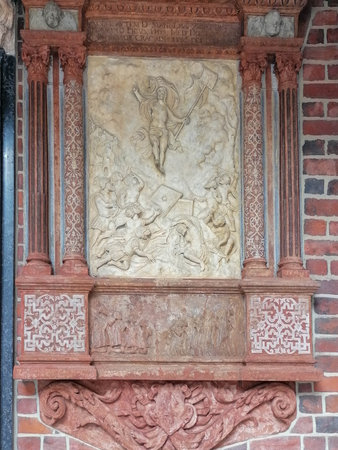 Beautiful Krakow market square. Faded colors. Vintage elegant carriages with beautifully dressed horses ride people around the historic center of Krakow on the old streets of Europe High quality photoの写真素材