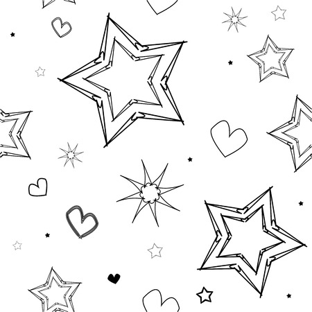 stars patternのイラスト素材