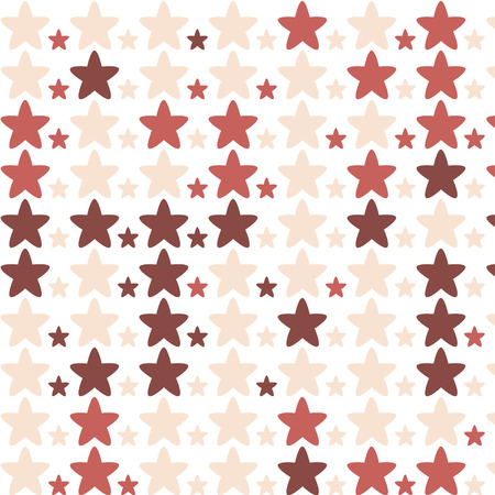 stars pattern red wine marsala beige nudeのイラスト素材