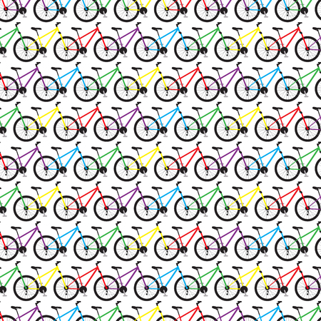 design pattern activity color bike background illustrationのイラスト素材