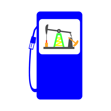 gas station crude oil pump icon illustrationのイラスト素材