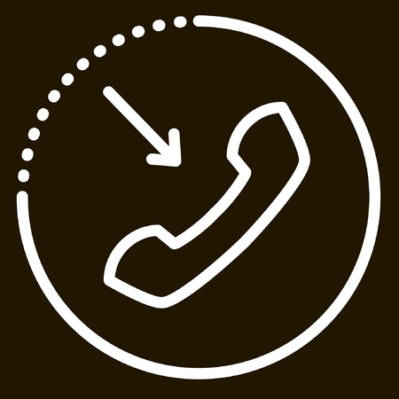 call icon phone incoming pictogram sign webのイラスト素材