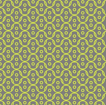 circe waves geometric pattern green lime textile decoration greyのイラスト素材