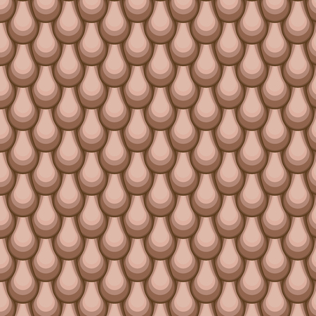Repetition fish skin. Abstract stylish background. Wavy striped geometric mosaic vertical texture. Vector pattern dops beigeのイラスト素材