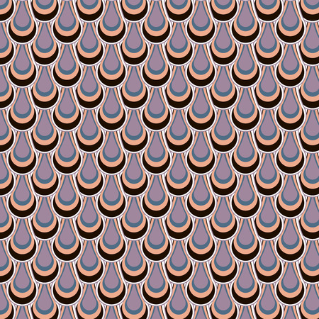 Repetition fish skin. Abstract stylish background. Wavy striped geometric mosaic texture. Vector patternのイラスト素材