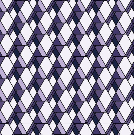 Vector purple rhombs pattern. Geometric abstract decor. Colorful backgroundのイラスト素材