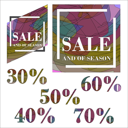 Set sale design template vectorのイラスト素材