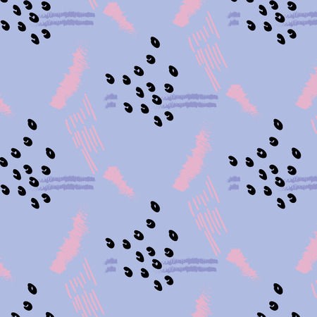 Hand drawn hipster stylish pattern in pastel colors. Modern grange in vector art wallpaper print . Trendy fantasy freehand composition. Speed style natural painting decoration .のイラスト素材