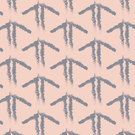 Modern abstract arrow art with beige background . Geometric sign print. Modern cloth decoration. Simple cute patternのイラスト素材