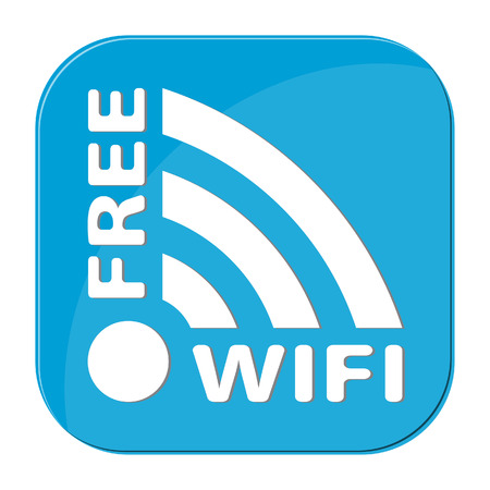 Style Wifi Free Sticker or Iconのイラスト素材