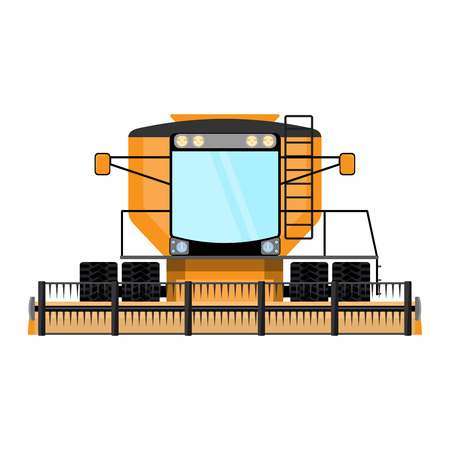 Combine-harvester a vector illustration isolatedのイラスト素材