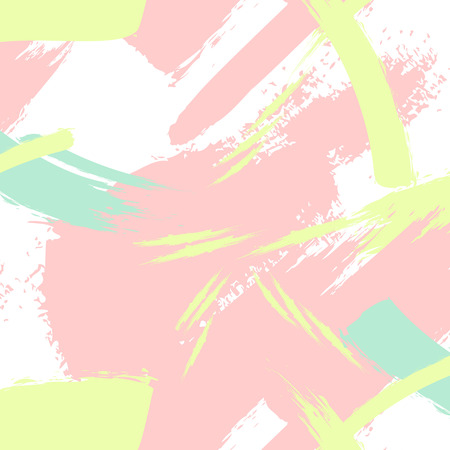 Vector creative pattern in pastel colors. Brush stroke invitation abstract modern background Fashion graphic texture design. Summer doodle templateのイラスト素材