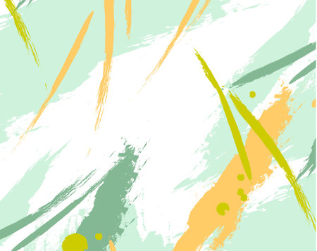 Abstract fresh fantasy splash.Grunge green texture pattern for print, fabric, wallpapers, clothes. Retro texture ornament by brush. Vector grunge texture patternのイラスト素材