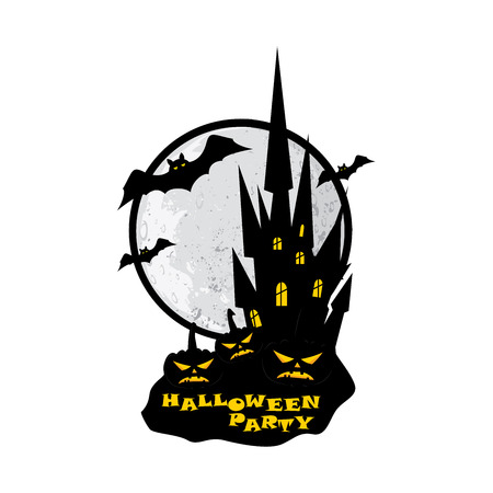 Halloween party,  illustration for poster or flyerのイラスト素材