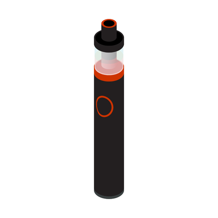 2018 vape pen vaporiser. Vape pen smoking device. Original smok vaping e-cig model for e-liquid. Personal portable productのイラスト素材