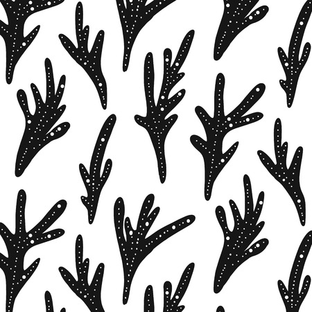 mono white black coral reefs decoration. Natural underwater surface pattern. Tropical sea and ocean nature texture.の写真素材