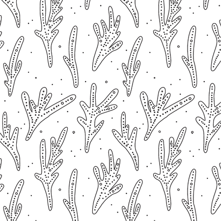 mono white black coral reefs decoration. Natural underwater surface pattern. Tropical sea and ocean nature texture.の写真素材