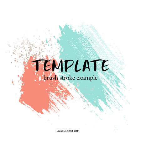 Vector corl green template with hand-drawn shapes, good for advertising. Vector freehand contrast graphics with sparkle elements.のイラスト素材