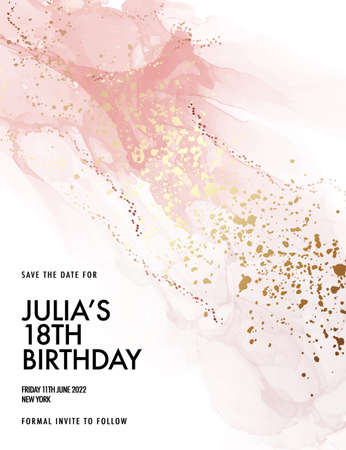 Watercolor liquid flow soft pink background, rose texture luxury card. Liquid flow alcohol ink gradient graphics. Canvas print wall artの写真素材