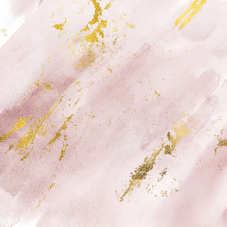Marble pink background, abstarct gold texture . Rose gold quartz liquid design with copper elementsの写真素材
