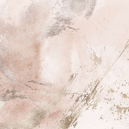 Marble with golden texture background illustration, beige surfaceの写真素材