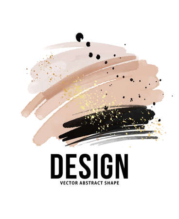 Creative neutral minimalist hand painted illustration for interior wall decoration, design, modern postcard, website banner,  brochure design.のイラスト素材