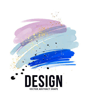 Blue purple abstract watercolor background invitation, modern minimalist design, minimal card, branding, social mediaのイラスト素材