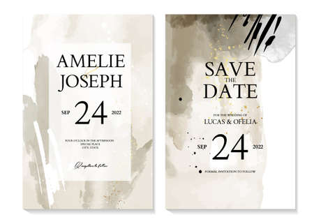 Abstract luxury wedding invitation pastel design, card invitation for birthday greeting and certificate.のイラスト素材