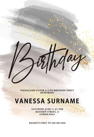 Neutral background golden texture trendy design. Bogo tauple brown grey alcohol ink background.  Birthday card, wedding invitation, poster, bannerのイラスト素材