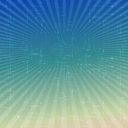 Summer abstract background with solar rays. Vector illustration.の写真素材