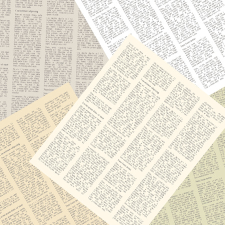 background of pages of vintage newspapers. vector illustrationのイラスト素材