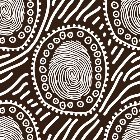 Decorative bright ethnic seamless pattern. illustration.のイラスト素材