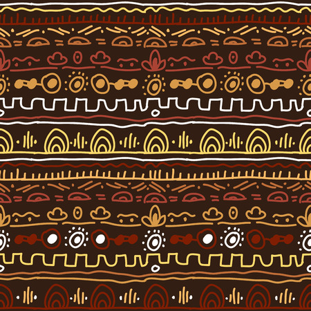 Decorative bright ethnic seamless pattern. illustration.のイラスト素材