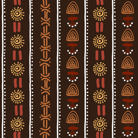 Decorative bright ethnic seamless pattern. illustration.のイラスト素材