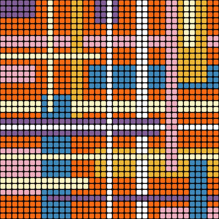 Seamless pattern with colorful mosaic, vector illustrationのイラスト素材