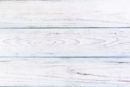 Wooden background from boards of blue and white color. The texture of the boards. View top.の写真素材