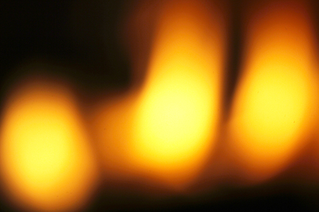 Fire in the fireplace