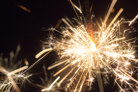 Christmas sparkler holiday background for xmas new yearの写真素材