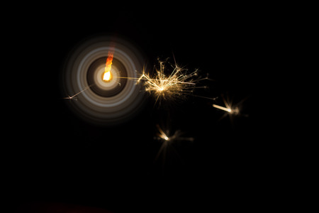 Christmas colorful sparklers holiday background for xmas new year