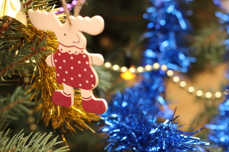 Decoration hanging on Christmas tree Photo of Czech Republic Europeの写真素材