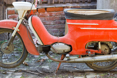 Old motorcycleの写真素材