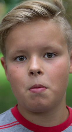 Boy in the park.の写真素材