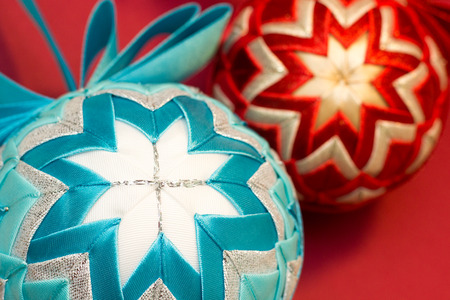 Colorful balls, decoration and Christmas tree decoration.